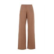 Stijlvolle Wijde Pijp Broek Notshy , Brown , Dames