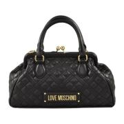 Stijlvolle PU Schoudertas Love Moschino , Black , Dames