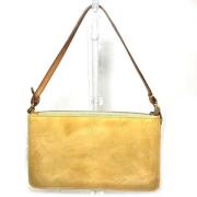 Pre-owned Leather handbags Louis Vuitton Vintage , Yellow , Dames