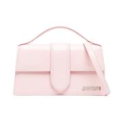 Le Bambino Leren Tote Bag Jacquemus , Pink , Dames