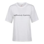 Stijlvolle Slogan T-shirt Victoria Beckham , White , Dames