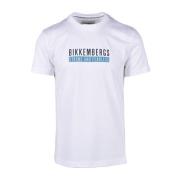 Stijlvolle Katoenen T-Shirt Collectie Bikkembergs , White , Heren