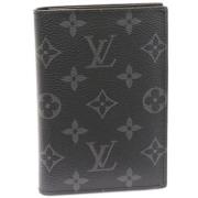 Pre-owned Canvas wallets Louis Vuitton Vintage , Black , Dames