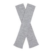 Grijze Melange Wol Armwarmers Bitte Kai Rand , Gray , Dames