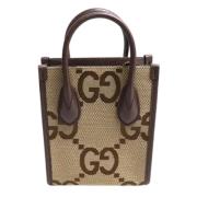 Pre-owned Canvas handbags Gucci Vintage , Brown , Dames