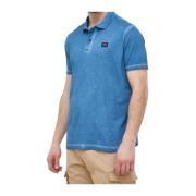 Katoenen Jersey Polo Shirt Korte Mouw Paul & Shark , Blue , Heren