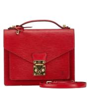 Pre-owned Leather louis-vuitton-bags Louis Vuitton Vintage , Red , Dam...