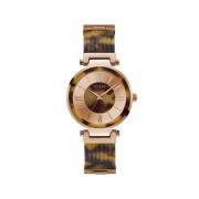 Roze Rose Analoge Horloge Soho Stijl Guess , Multicolor , Dames