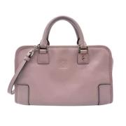 Pre-owned Leather handbags Loewe Pre-owned , Pink , Dames