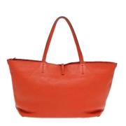 Pre-owned Leather totes Louis Vuitton Vintage , Orange , Dames