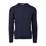 Round-neck Knitwear Alpha Studio , Blue , Heren