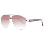 Gouden Aviator Zonnebril voor Vrouwen Guess , Yellow , Dames