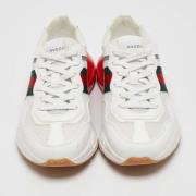 Pre-owned Leather sneakers Gucci Vintage , White , Heren