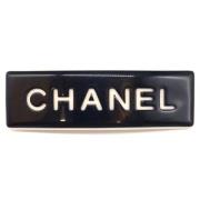 Pre-owned Metal hair-accessories Chanel Vintage , Black , Dames