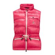 Fuchsia Jassen met Goud Blend Vulling Moncler , Pink , Dames