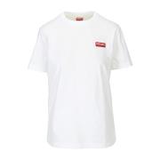 Casual Katoenen T-shirt voor Mannen Kenzo , White , Dames