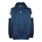 Katoenmix Sweatshirt Adidas , Blue , Heren