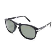 Po0714 9558 Sunglasses Persol , Black , Heren