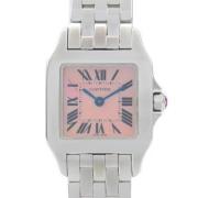 Pre-owned Metal watches Cartier Vintage , Pink , Dames