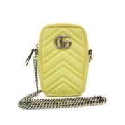 Pre-owned Leather gucci-bags Gucci Vintage , Yellow , Dames