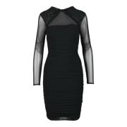 Elegante Jurk met Spandex Guess , Black , Dames