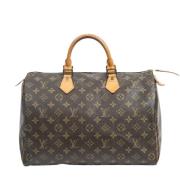 Pre-owned Canvas handbags Louis Vuitton Vintage , Brown , Dames