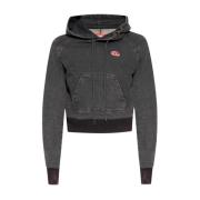 Donkergrijze hoodie Diesel , Gray , Dames