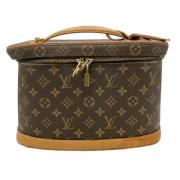 Pre-owned Canvas handbags Louis Vuitton Vintage , Brown , Dames