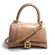 Pre-owned Leather balenciaga-bags Balenciaga Vintage , Beige , Dames