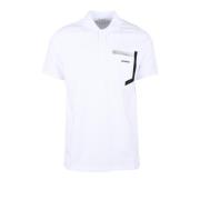 Katoen Elastaan T-shirt Bikkembergs , White , Heren