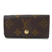 Pre-owned Canvas key-holders Louis Vuitton Vintage , Brown , Dames