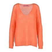 Zachte Gebreide Trui Pink Memories , Orange , Dames