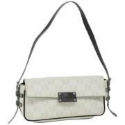 Pre-owned Leather shoulder-bags Loewe Pre-owned , White , Dames