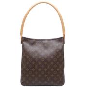 Pre-owned Canvas handbags Louis Vuitton Vintage , Brown , Dames