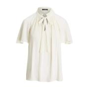 Geplooide overhemdblouse Ralph Lauren , White , Dames