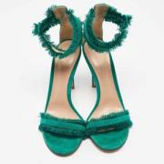 Pre-owned Suede sandals Gianvito Rossi Pre-owned , Green , Dames