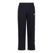 Blauwe Sportbroek met Zijstrepen Moncler , Black , Dames