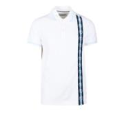 Katoen Elastaan Polo Shirt Bikkembergs , White , Heren