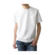 Korte Mouw Mode T-shirt Herno , White , Heren