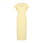 Midi Dresses Patrizia Pepe , Yellow , Dames