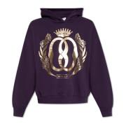 Hoodie met logo Bally , Purple , Heren