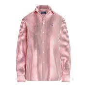 Katoenen shirt met strepen Ralph Lauren , Red , Dames