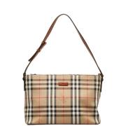 Pre-owned Canvas shoulder-bags Burberry Vintage , Beige , Dames