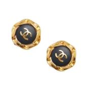 Pre-owned Fabric chanel-jewelry Chanel Vintage , Yellow , Dames