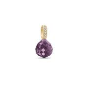 Amethist Kristal Hanger met Zirkonia Julie Sandlau , Purple , Dames