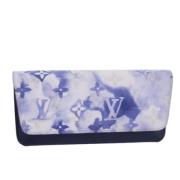 Pre-owned Canvas wallets Louis Vuitton Vintage , Blue , Dames