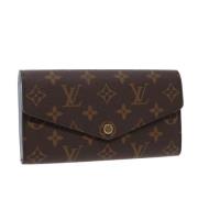 Pre-owned Canvas wallets Louis Vuitton Vintage , Brown , Dames