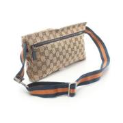 Pre-owned Canvas gucci-bags Gucci Vintage , Beige , Dames