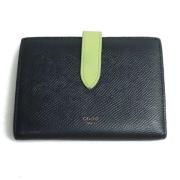 Pre-owned Leather wallets Celine Vintage , Blue , Dames