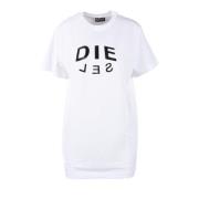 Katoenen T-shirt Diesel , White , Dames